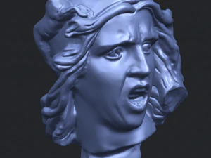 bust of shock 3D Print Model