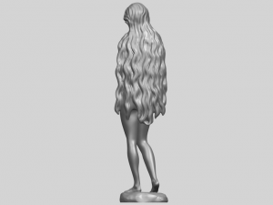 beautiful girl 16-long hair 3D Принт Модель