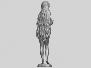 beautiful girl 16-long hair 3D Принт Модель