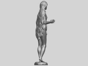 beautiful girl 16-long hair 3D Принт Модель