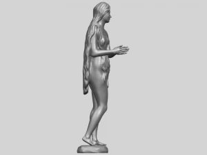 bella ragazza 16 capelli lunghi Modello di stampa 3D