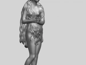 bella ragazza 16 capelli lunghi Modello di stampa 3D