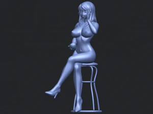 naked girl 30-sitting 3D Print Model