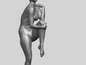 naked girl j01 3D 打印模型