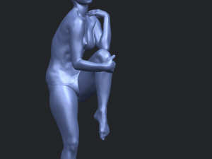 naked girl j01 3D 打印模型