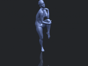 naked girl j01 3D 打印模型