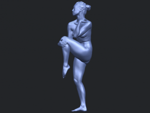 naked girl j01 3D 打印模型