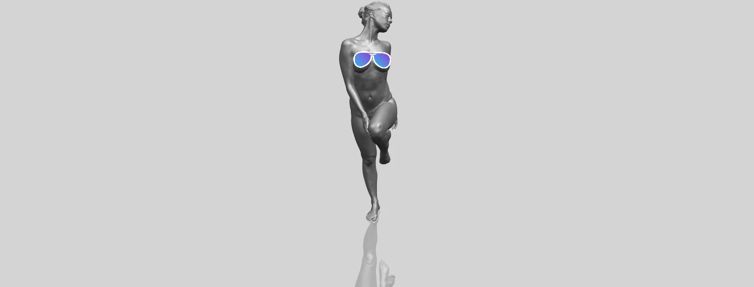 naked girl j02 3D Print Model .c4d .max .obj .3ds .fbx .stl .blend 