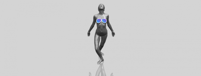 naked girl j09 3D प्रिंट मॉडल .c4d .max .obj .3ds .fbx .stl .blend 