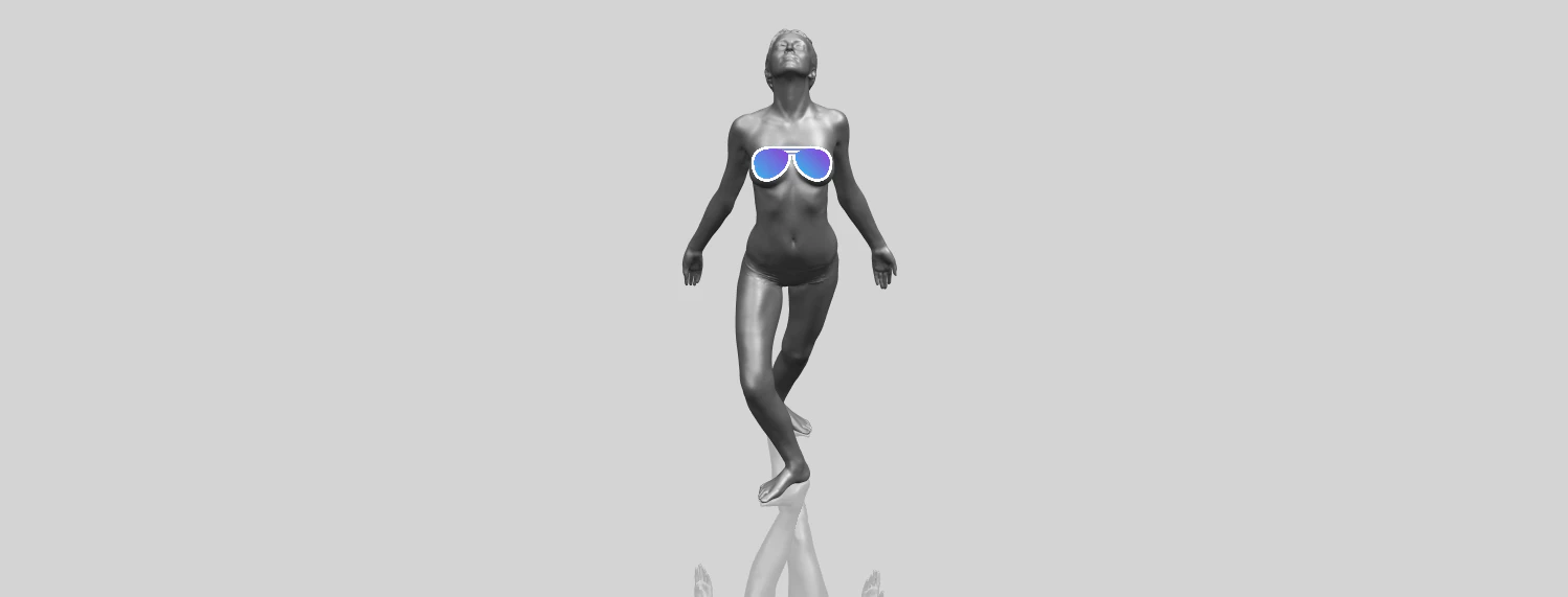 naked girl j09 3D Print Model .c4d .max .obj .3ds .fbx .stl .blend 