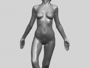 naked girl j09 3D प्रिंट मॉडल