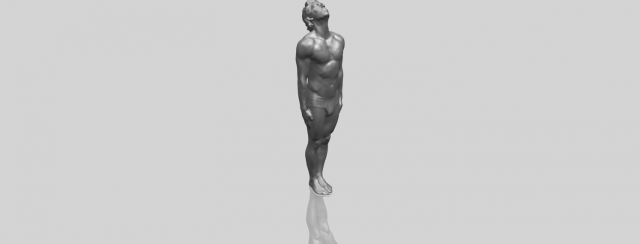 naked man body 01 3D Принт Модель .c4d .max .obj .3ds .fbx .stl .blend 