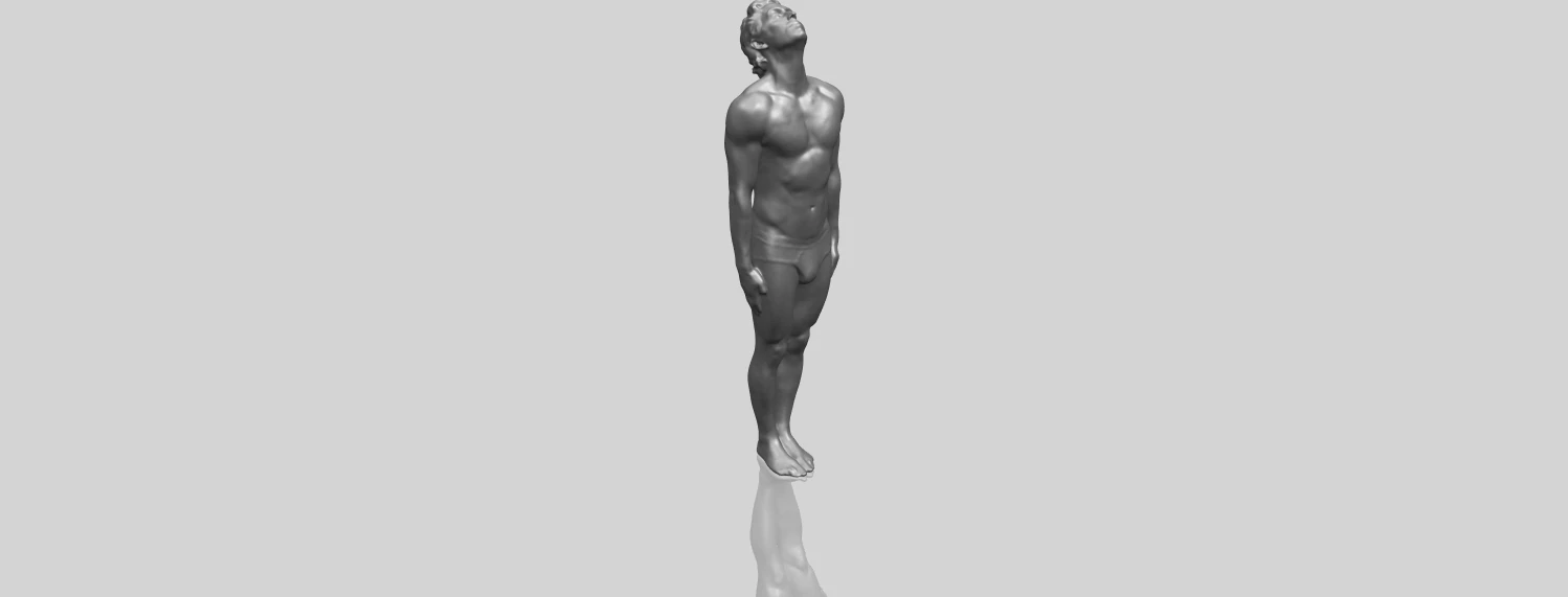 naked man body 01 3D Print Model .c4d .max .obj .3ds .fbx .stl .blend