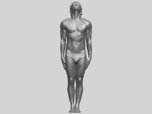 naked man body 01 3D Принт Модель