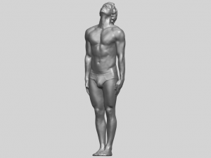 naked man body 01 3D Принт Модель