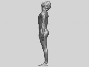 naked man body 01 3D Принт Модель