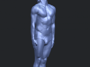 naked man body 01 3D Принт Модель