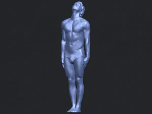 naked man body 01 3D Print Model