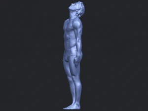 naked man body 01 3D Print Model