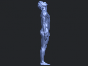 naked man body 01 3D Принт Модель
