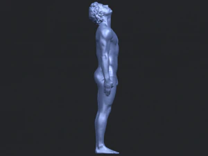 naked man body 01 3D Print Model