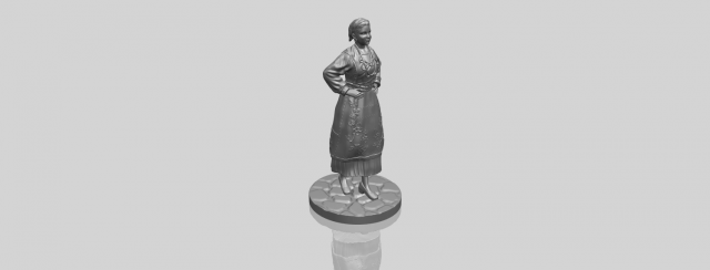portuguese dancer 3D Принт Модель .c4d .max .obj .3ds .fbx .stl .blend 