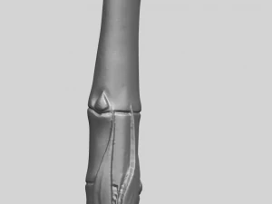 vertical bamboo flute 3D Print Model