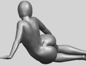 naked girl 31 - lying on floor 3D Print Model