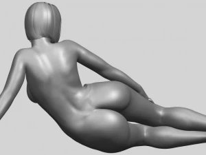 naked girl 31 - lying on floor 3D Print Model