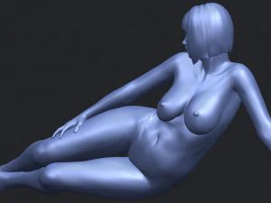 naked girl 31 - lying on floor 3D Print Model