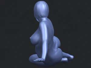 naked girl 31 - lying on floor 3D Print Model
