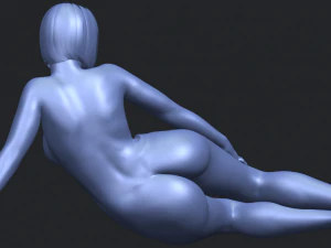 naked girl 31 - lying on floor 3D Print Model