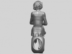 beautiful girl 17-sitting Modelo de impresión 3D