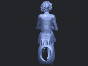 beautiful girl 17-sitting Modelo de impresión 3D