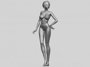 naked girl 32 Modèles 3D en vedette