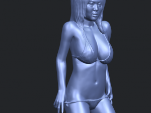 sexy girl 11-bending knee Model Cetak 3D