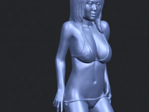 sexy girl 11-bending knee 3D Print Model