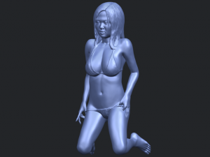 sexy girl 11-bending knee Model Cetak 3D