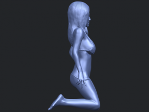 sexy girl 11-bending knee Model Cetak 3D
