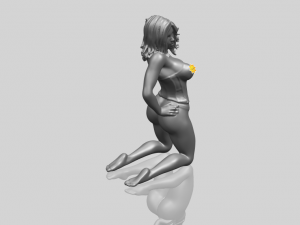 sexy girl 12-bending knee Modelo de impresión 3D