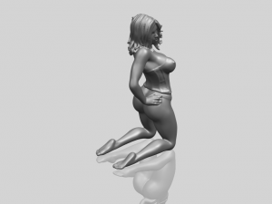 sexy girl 12-bending knee Model Cetak 3D