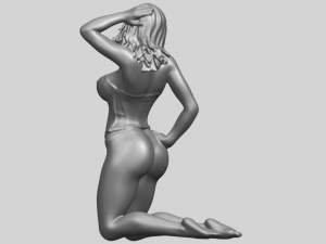 sexy girl 12-bending knee Model Cetak 3D