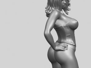 sexy girl 12-bending knee Model Cetak 3D