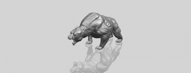 bear 02 3Dプリントモデル .c4d .max .obj .3ds .fbx .stl .blend 