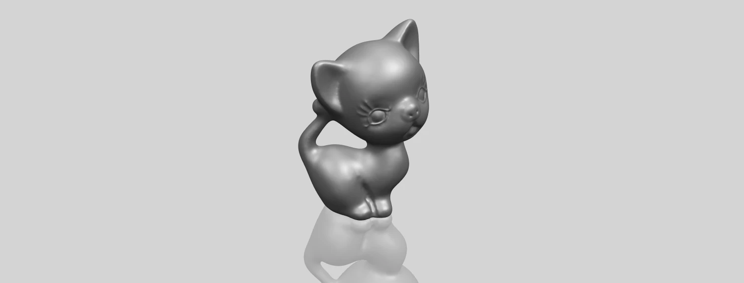 cat 03 3D Print Model .c4d .max .obj .3ds .fbx .stl .blend 