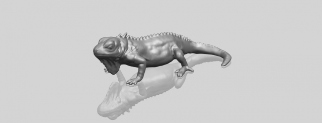 chameleon 02 3D-printmodel .c4d .max .obj .3ds .fbx .stl .blend 