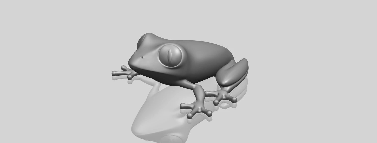 frog 3D Print Model .c4d .max .obj .3ds .fbx .stl .blend 