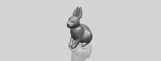 rabbit 03 Modelo de impresión 3D .c4d .max .obj .3ds .fbx .stl .blend 