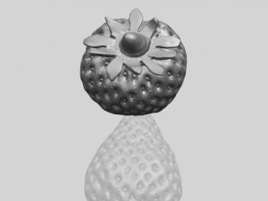 aardbei 01 3D printmodel