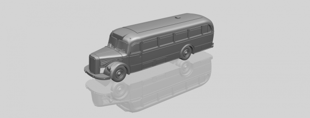 mercedes benz o6600 bus 1950 3D Принт Модель .c4d .max .obj .3ds .fbx .stl .blend 